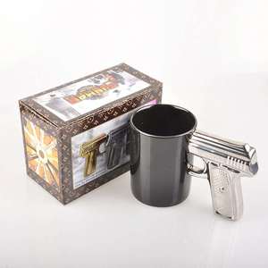 Creative Novelty Eco-Friendly Porcelain 500ml Pistol-Shaped Ceramic Coffee <strong>Mug</strong> with <strong>Gun</strong> Handle - Product Image 4