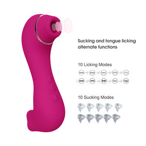 Clitoridien sucer langue vibrateur sein mamelon dispositifs de succion sexe femme chatte vagin ventouse masturbateur Licker Sexy - Product Image 2