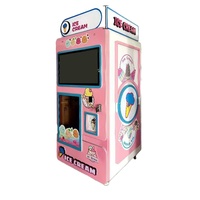 Machine à glaces intelligente entièrement automatique 24h/24, distributeur automatique à écran tactile en libre-service 24h/24, nouveau produit, glace au lait molle