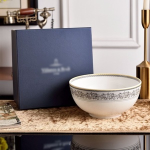 <span class=keywords><strong>Weibo</strong></span> เครื่องใช้บนโต๊ะอาหารสไตล์ชนบทแบบย้อนยุคเบาหรูหราชามข้าวจานซุปขนาดใหญ่จานแบน - Product Image 3