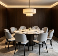 Chaise de salle à manger ergonomique en cuir PU imperméable et résistant aux taches, durable et écologique pour la maison, le salon et la cuisine