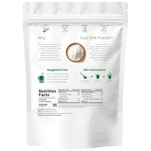 Latte di Capra in Polvere Naturale all'Ingrosso, Ricco di Proteine e Calcio & Probiotici, Latte di Capra in Polvere 100% Puro per una Facile Digestione - Product Image 4