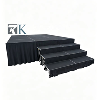 Système de scène modulaire en aluminium, support de scène en aluminium, scène mobile pour mariage, spectacle, exposition, événements musicaux