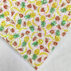 Pelle sintetica glitterata lucida con stampa floreale per borsa da scarpe - Product Image 4