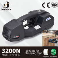 Herramienta Eléctrica Inalámbrica para Flejado K1, para Bandas de PP y PET de 13-16 mm, 400-3200N, para Cajas de Madera, Bobinas de Acero, Carga Pesada, Embalaje de Exportación