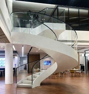 <span class=keywords><strong>Alucasa</strong></span> House Interior Escalera personalizada Caracol moderno Interior Villa Circular Starcase Escaleras de hierro en espiral de lujo de Foshan - Product Image 3