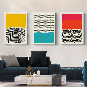 <span class=keywords><strong>Peinture</strong></span> <span class=keywords><strong>sur</strong></span> toile abstraite bohème avec des lignes corallines, des figures, style Matisse beige, affiche d'art mural, <span class=keywords><strong>peinture</strong></span> décorative - Product Image 2