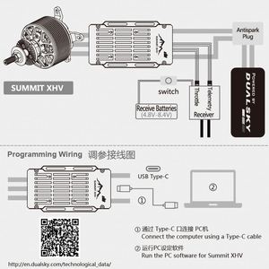 Dualsky SUMMIT 180XHV 220XHV <strong>High</strong> Voltage Electronic <strong>Speed</strong> Controller Airplane UAV Fixed Wing Helicopter VTOL <strong>Motor</strong> Controller - Product Image 2