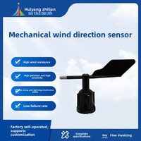 Capteur de vitesse et de direction du vent pour la recherche météorologique, anémomètre de haute précision avec surveillance à distance, boîtier en polycarbonate