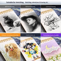 Einfaches Skizzenbuch A5 160g Zeichenpapier 30 Blatt Tragbares Kunstblock für Designer Schnelle Skizzen Ideen Entwürfe Notizen
