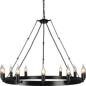 Wrought iron Vintage Metal pendant lights ceiling pendant lamps deco for living room coffee shop