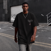 T-shirt Homme Oversize Vintage 100% Coton 280g de Haute Qualité avec Motif et Impression de Logo Personnalisé – Vente en Gros