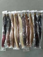 Rambut Kepang Lurus 22 Inci, Rambut Sintetis untuk Kepang Crochet, Ekstensi Rambut, Rambut Kepang Kotak Silky Pre-Stretched, Ombre Hitam