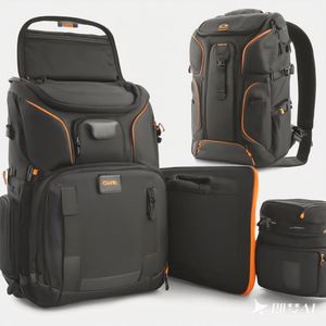 Sac à dos pour appareil photo en cuir imperméable avec logo personnalisé, vente en gros d'usine BSCI, sac à dos de voyage pour appareil photo reflex numérique - Product Image 2