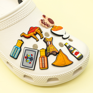 จี้รองเท้าแฟชั่นตะวันออกกลาง จี้รองเท้าพีวีซีแบบกำหนดเอง ลายอาหรับ คริสเตียน อาหาร อูฐ ของตกแต่ง ของที่ระลึกการเดินทาง ของขวัญ จี้รองเท้า อุปกรณ์เสริม - Product Image 3