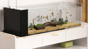 Jingjing Ultra Clear Eendelige Stream Aquarium, 2025 Nieuwe Dubbele Bodem- & Zijfiltratie, Aquarium voor Woonkamerdecoratie - Product Image 2