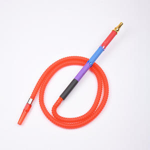 कारखाने प्रत्यक्ष धातु हुक्का थोक शिशा चिचा ने नए डिजाइन सिलिकॉन हुक्का के साथ धूम्रपान करने वाले सिलिकॉन हुक्का नली सेट - Product Image 5