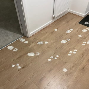 ชุดลายฉลุรูปเท้าซานต้า2ชิ้นสำหรับตกแต่งคริสต์มาสตัดด้วยเลเซอร์แบบกำหนดเอง - Product Image 2