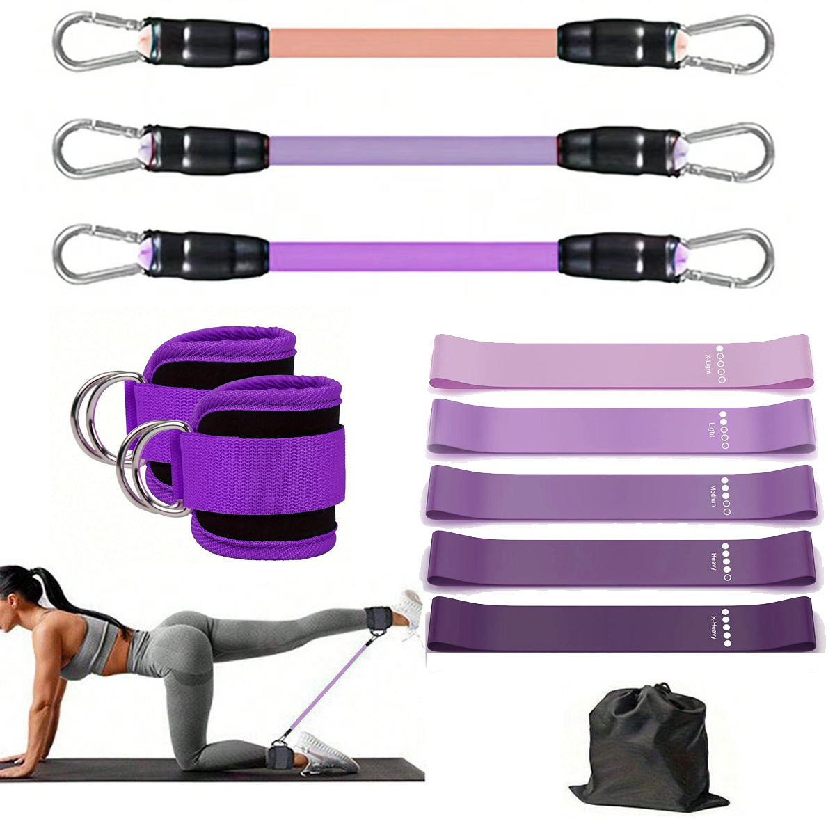 Gradient purple white hook