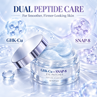 Plester Mata Hidrogel Peptida GHK-Cu SNAP-8 Label Pribadi, Melembapkan dan Mengencangkan Kulit di Bawah Mata untuk Perawatan Kulit