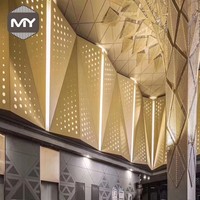 Revestimiento de Fachada de Aleación de Aluminio Perforado Moderno para Exteriores MEIYU, Panel Metálico para Paredes Exteriores de Edificios