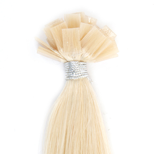 Extensions de cheveux en kératine plate pré-collées européennes Sens, couleur 60 platine blond extra clair, 25 mèches, 100% cheveux Remy - Product Image 1