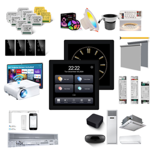 2025 bonne qualité <span class=keywords><strong>Tuya</strong></span> <span class=keywords><strong>Zigbee</strong></span> Zersion T3E-EU/AS-PRO panneau de commande intelligent avec 4 groupes de contrôle de la lumière de gradation <span class=keywords><strong>Zigbee</strong></span> - Product Image 1