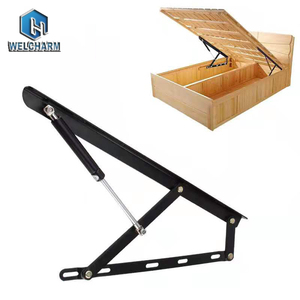 Mecanismo de bisagra plegable de trinquete de cama ajustable de hierro moderno al por mayor para accesorios de muebles de sala de estar y hotel - Product Image 2