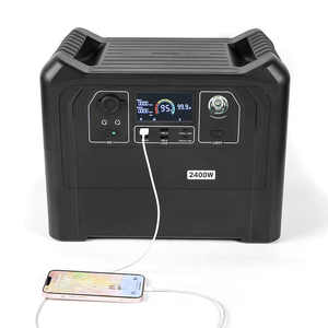 Station d'alimentation portable d'urgence pour l'extérieur, Lifepo4, USB, 2000W, 2500W, station d'alimentation portable 2400W pour le camping - Product Image 2