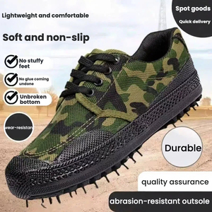 Zapatos de Seguridad de Lona Personalizables para Hombre - Suela de Goma Antideslizante, Zapatillas de Trabajo Resistentes al Desgaste para Construcción y Agricultura - Product Image 2