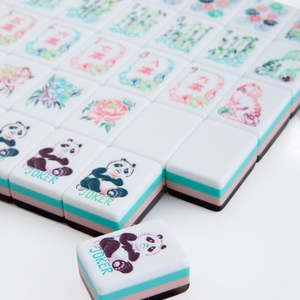 Juego de Mahjong de Acrílico Transparente Personalizado, Tipo Gelatina, con Estilo, Impreso y Grabado, Juego de Lujo con Fichas de Mahjong Americanas - Product Image 5