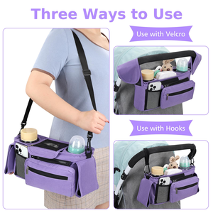 <span class=keywords><strong>Bolsa</strong></span> Multifuncional para <span class=keywords><strong>Ropa</strong></span> de Niños, <span class=keywords><strong>Bolsa</strong></span> de Viaje Universal para Cochecito de Bebé, Organizador Colgante para Cochecito - Product Image 4