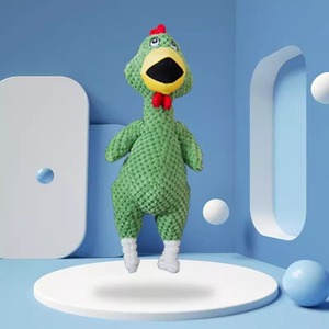 Giocattolo da masticare per cani in lattice ecologico rosa da urlo di pollo peluche che fa il suono della palla sollievo dalla noia per cani e gatti - Product Image 5