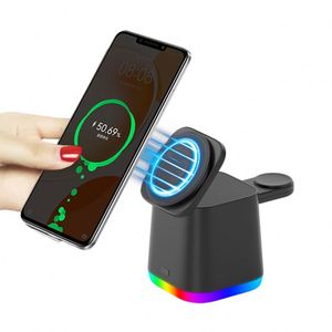 แท่นชาร์จไร้สายแม่เหล็กแบบพับได้ 4-in-1 กำลังไฟ 15W พร้อมไฟ RGB และแท่นชาร์จเร็ว - Product Image 4