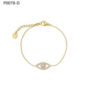 สร้อยข้อมือแฟชั่นประดับเซอร์โคเนีย P0078 สำหรับผู้หญิง เครื่องประดับคุณภาพสูง - Product Image 2