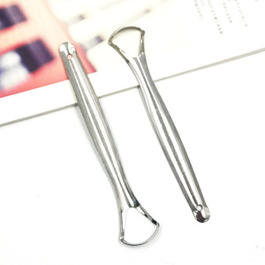 Grattoir à langue en acier inoxydable, outil d'hygiène buccale réutilisable de 11cm pour nettoyer la langue et rafraîchir l'haleine - Product Image 2