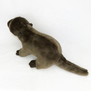 Vente en gros OEM personnalisé mignon loutre & castor peluche jouet animal sauvage simulé peluche poupée ornement tissu super doux cadeau pour enfants - Product Image 4