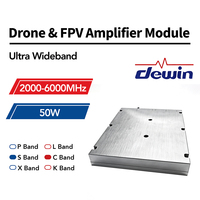 Module amplificateur de puissance RF ultra large bande 2000-6000 MHz 30W à semi-conducteurs (SSPA) pour drone et FPV