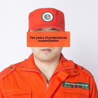 Casquette de camouflage en aramide ignifuge orange-rouge, taille ajustable, durable, pour la lutte contre les incendies forestiers et la patrouille en montagne, résistante à 50 lavages
