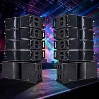 Système de sonorisation pour scène : 8+2 enceintes Line Array de 8 pouces, deux caissons de basses néodyme de 18 pouces, 4/8 ohms, haute efficacité, design compact