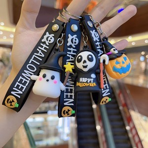 2024 nuevos regalos del Día <span class=keywords><strong>de</strong></span> Todos los Santos al por mayor PVC goma calabaza araña murciélago llavero fantasma <span class=keywords><strong>de</strong></span> Halloween llavero - Product Image 2