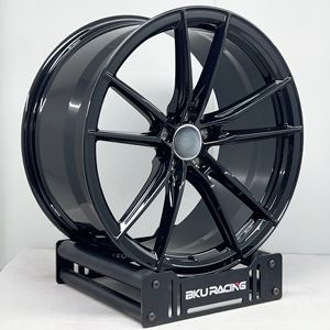 Rines Bku Forged 5X112 5x114.3 para Toyota Supra V A70 A80 A90 GR de 17, 18 y 19 Pulgadas, Rines de Aleación Negros Monobloque Personalizados - Product Image 1