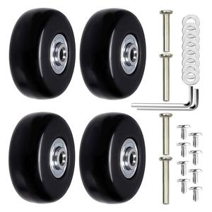 4 pezzi forti ruote per bagagli da viaggio 5cm x 1.8cm ruote per valigie Trolley borsa accessori e accessori per bagagli - Product Image 4