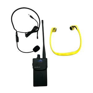 Open Water Pelatihan Komunikasi Real-Time Nirkabel Tulang Konduksi Tahan Air Headphone Aqua Bicara