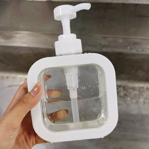 En stock, contenants cosmétiques carrés de 300 ml et 500 ml pour savon liquide pour les mains, flacons de mousse, flacons de lotion pour le corps avec pompe - Product Image 1
