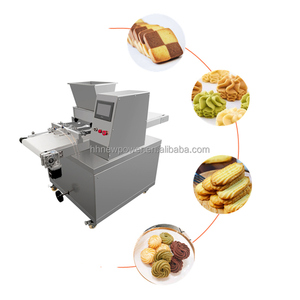 Depositador neumático automático para moldear galletas, máquina para hacer galletas, extrusora de galletas de múltiples gotas con relleno de cupcakes cortado con alambre - Product Image 2