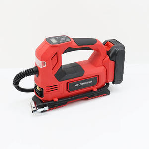 21V Draagbare bandenpomp met dubbele voeding - Snelle digitale display luchtcompressor voor auto-/motorbanden - Product Image 4