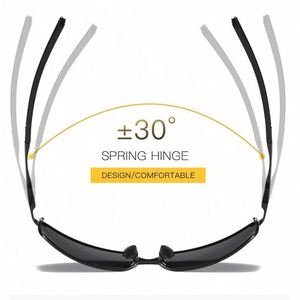 Gafas de Sol Polarizadas con Logotipo Personalizado, Montura de Aleación Retro de Moda, Visión Nocturna, Antideslumbrantes, para Conducir, para Hombre - Product Image 4