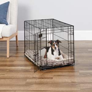 Cages pour animaux de compagnie en métal nouvellement améliorées La caisse pour maisons à chiens comprend un panneau de séparation des pieds de protection du sol anti-fuite - Product Image 4
