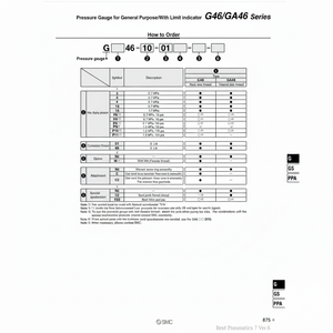 เครื่องวัดความดัน G46-2-01M-C ด้วยตนเองแบบแมนนวลบริการเติมเต็มตัวแปร - Product Image 1
